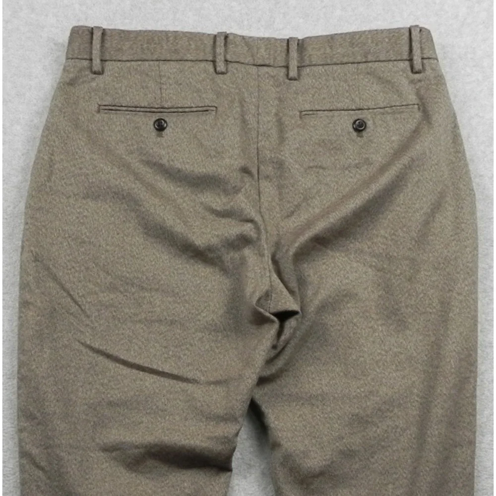 Banana Republic Pants Mens 34x29‎ Slim-Tapered Fit Dress Suit Flat Front Brown